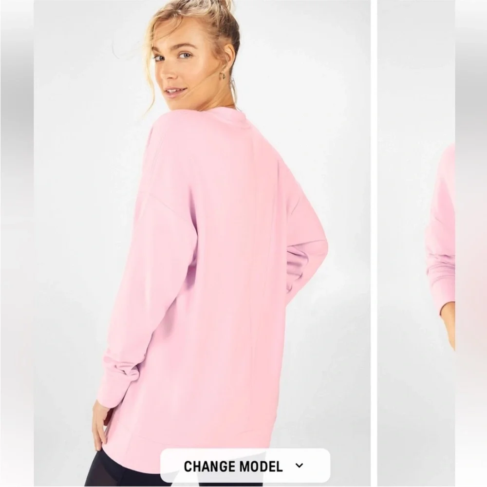 Fabletics Pink Sweatshirt - Picture 3 of 5